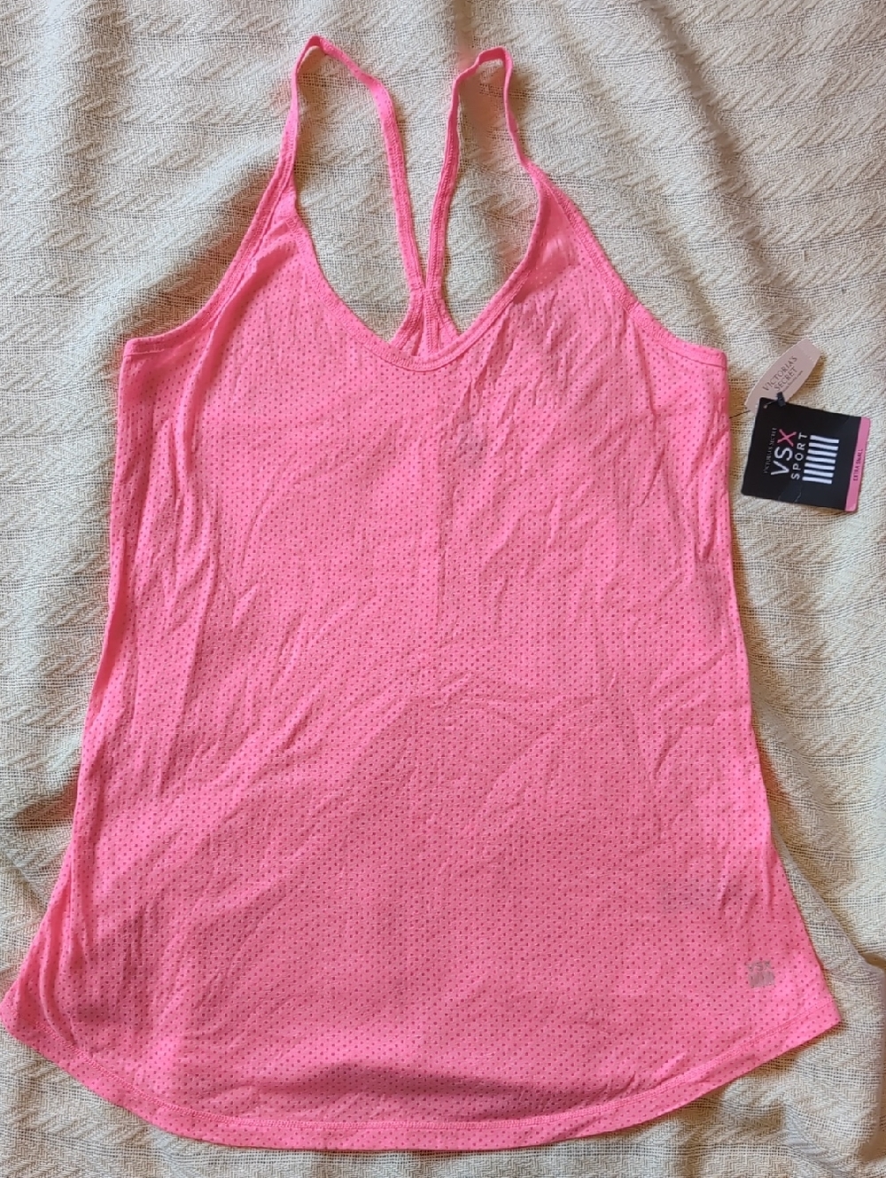 PINK Victoria's Secret Neon Pink Racerback Tank